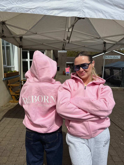 Reborn Zip Hoodie - Pink