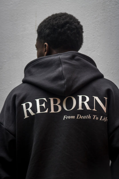 Reborn Zip Hoodie - Black