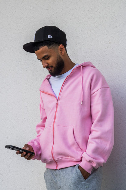 Reborn Zip Hoodie - Pink