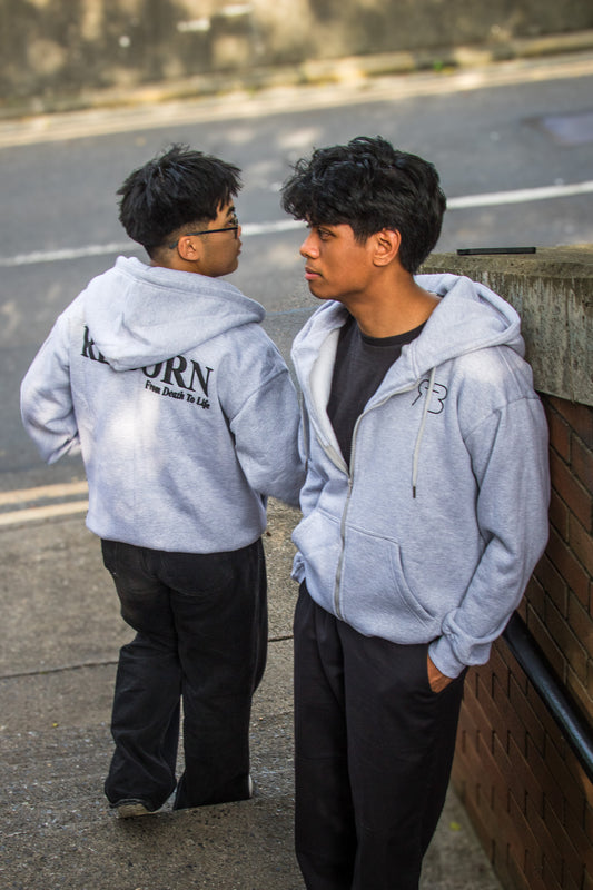 Reborn Zip Hoodie - Grey